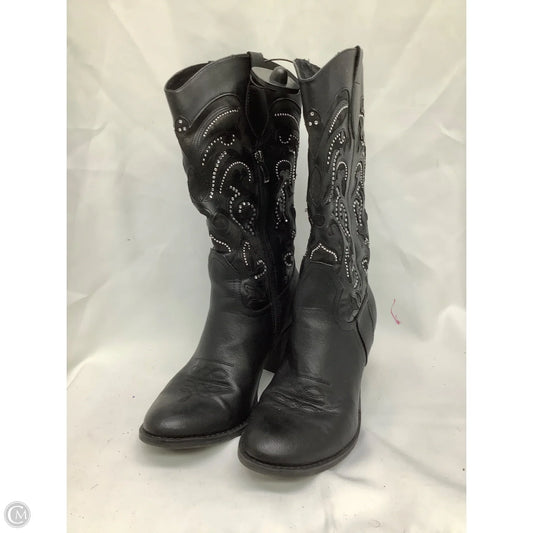 Boots Western By Clothes Mentor In Black, Size: 9