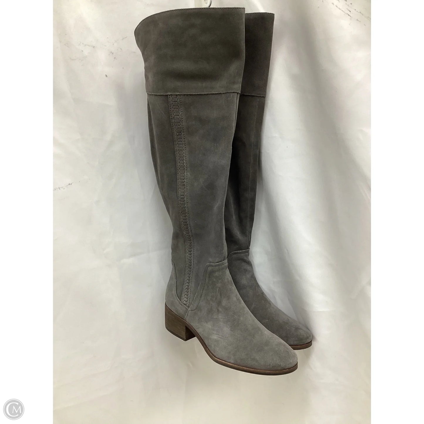 Boots Mid-calf Flats By Vince Camuto In Grey, Size: 10