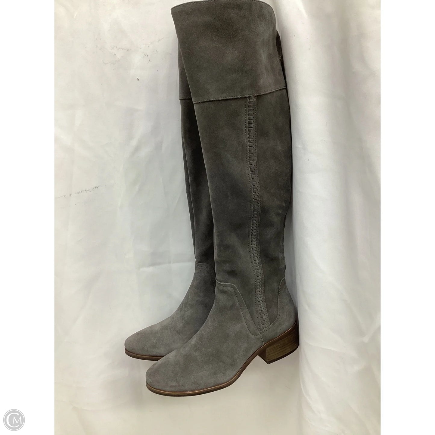 Boots Mid-calf Flats By Vince Camuto In Grey, Size: 10