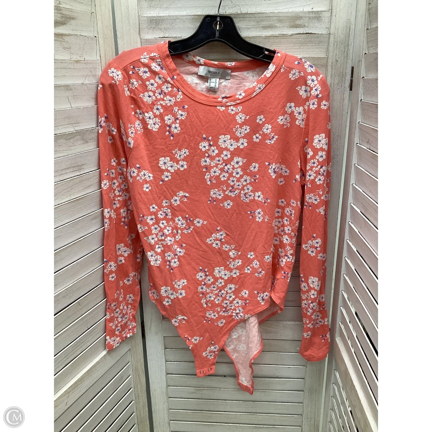 Bodysuit By Forever 21 In Floral Print, Size: 1x