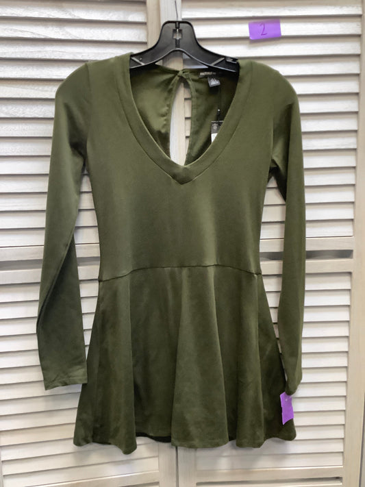 Green Dress Casual Short Pretty Little Thing, Size 4