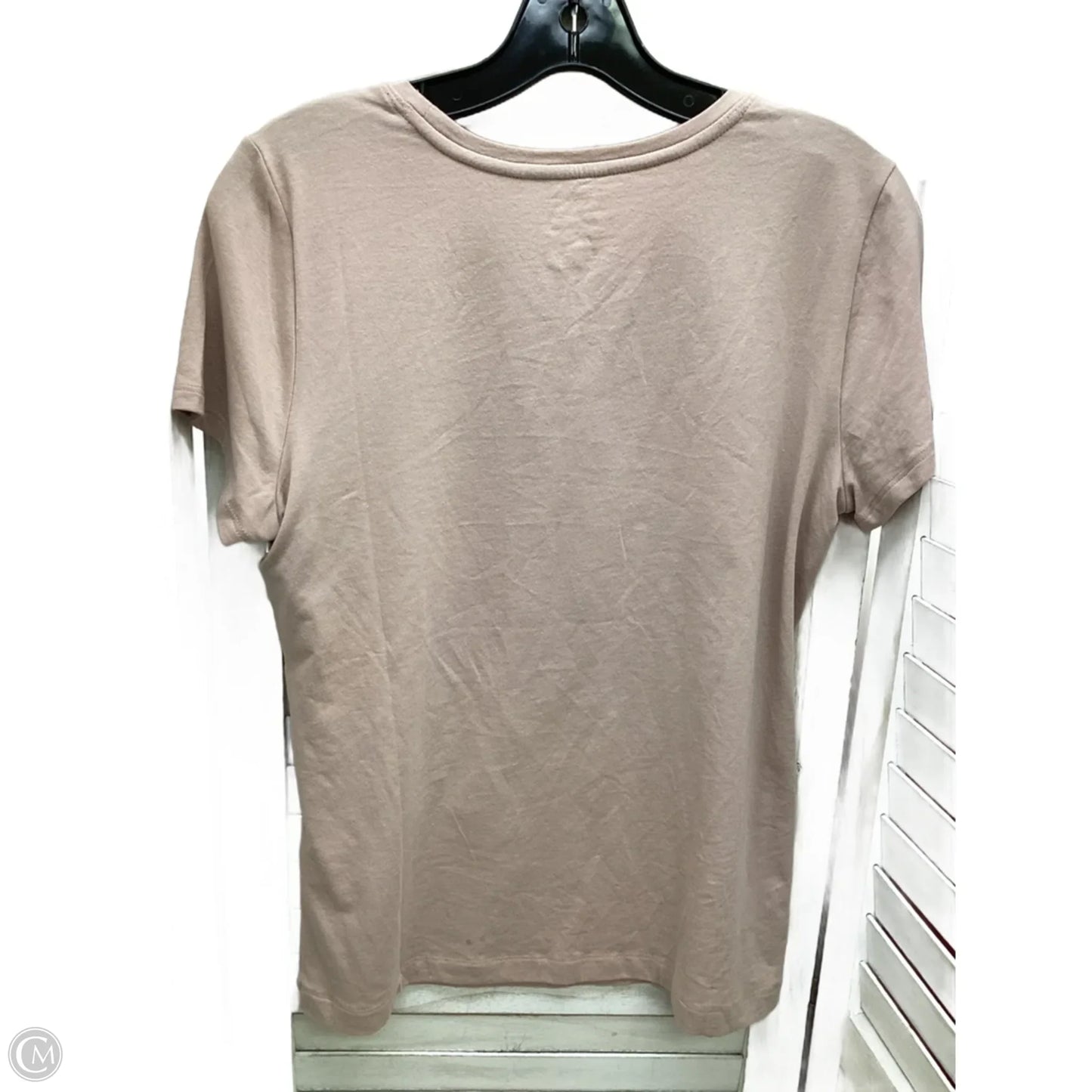 Top Short Sleeve By Banana Republic In Tan, Size: M