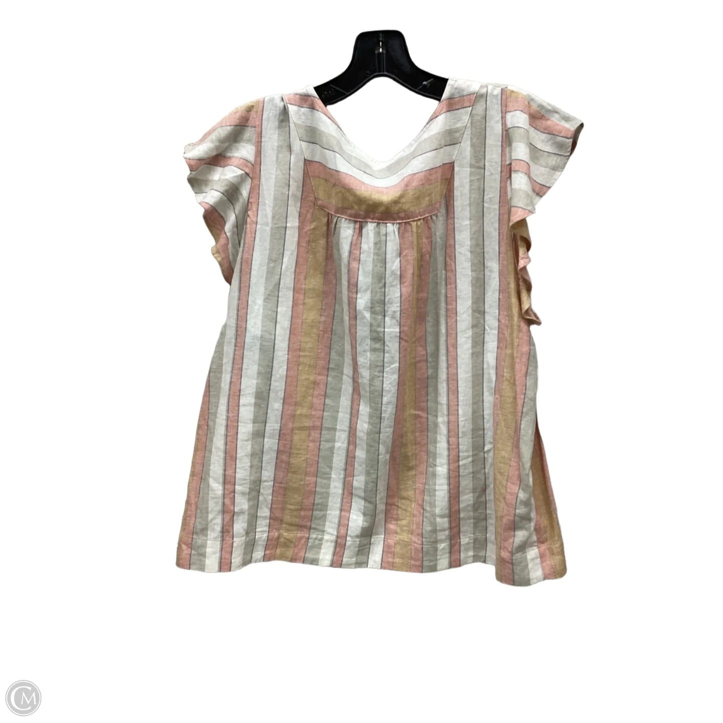 Top Short Sleeve By Knox Rose In Multi-colored, Size: M