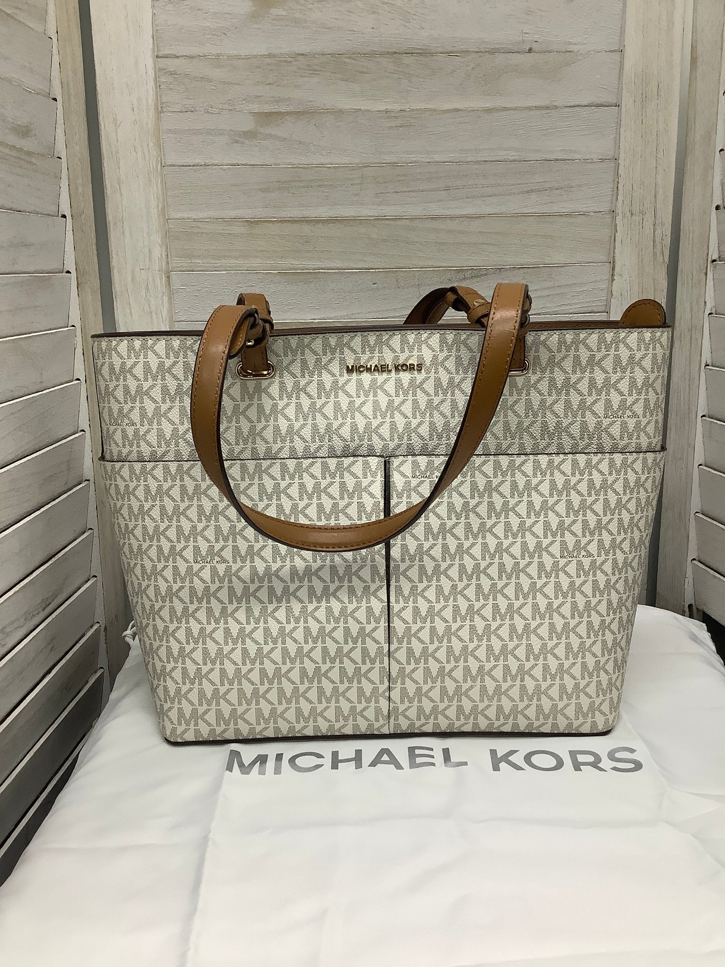 Tote Designer By Michael Kors, Size: Large