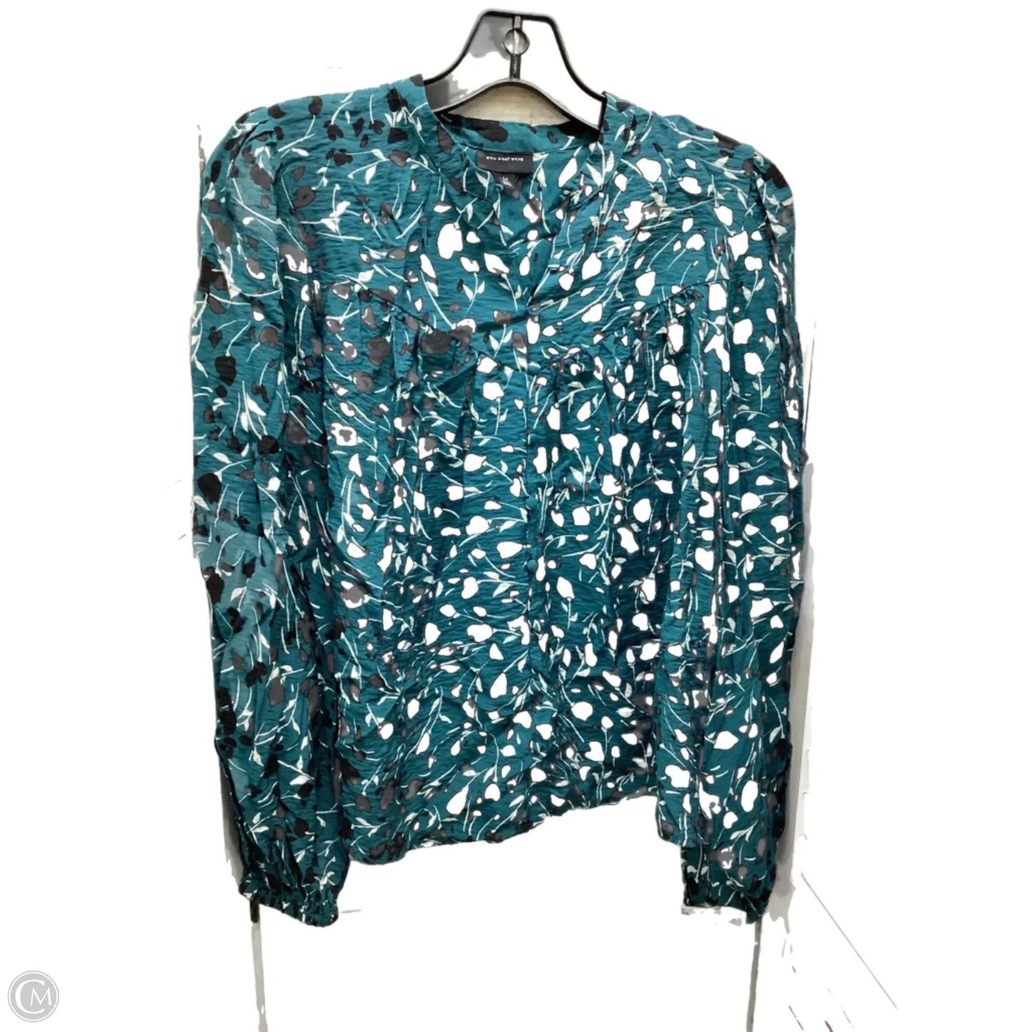 Top Long Sleeve By Who What Wear In Multi-colored, Size: M