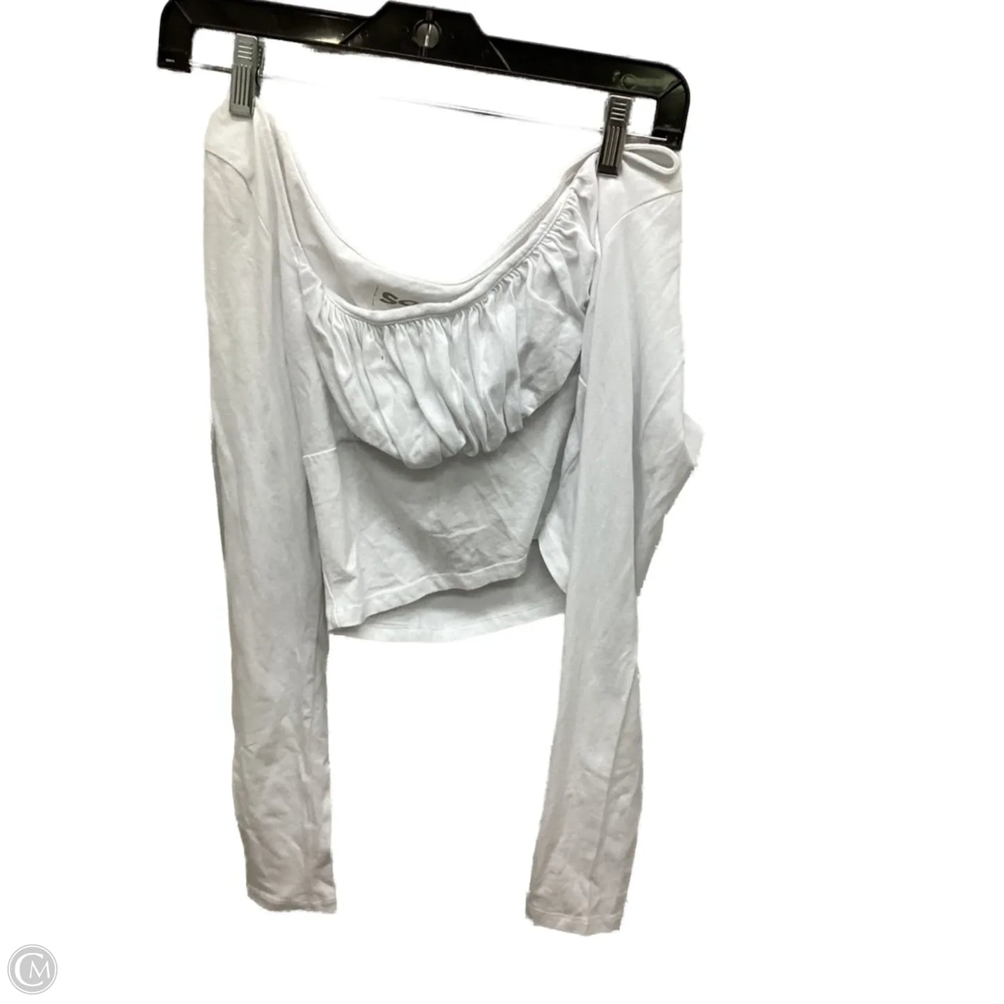 Top Long Sleeve By So In White, Size: M