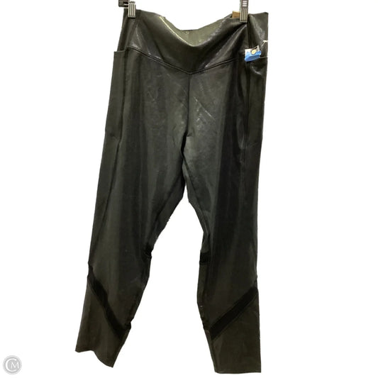 Athletic Leggings By Pink In Grey, Size: L