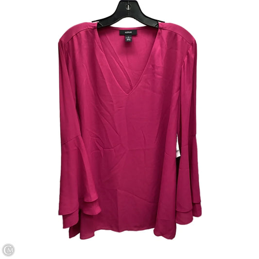 Top Long Sleeve By Alfani In Pink, Size: 18