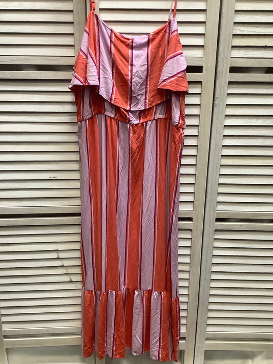 Striped Dress Casual Midi Old Navy, Size Xl