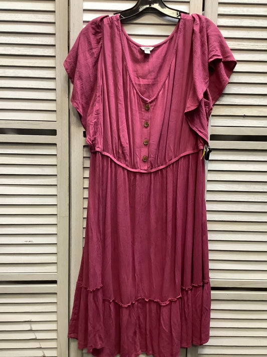 Raspberry Dress Casual Midi Sonoma, Size L