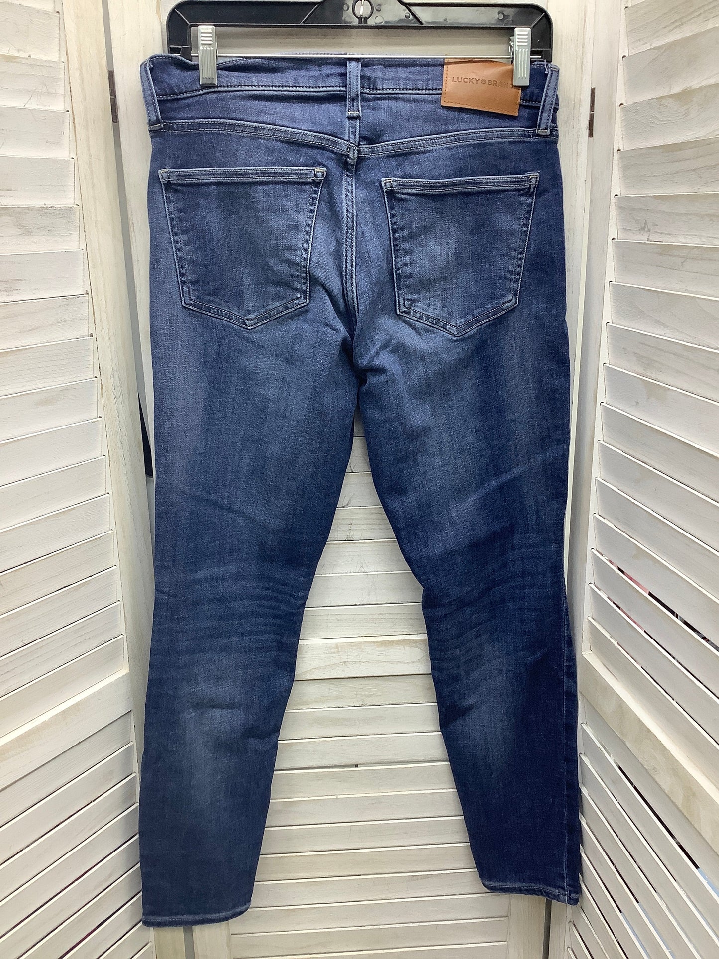 Blue Denim Jeans Skinny Lucky Brand, Size 8