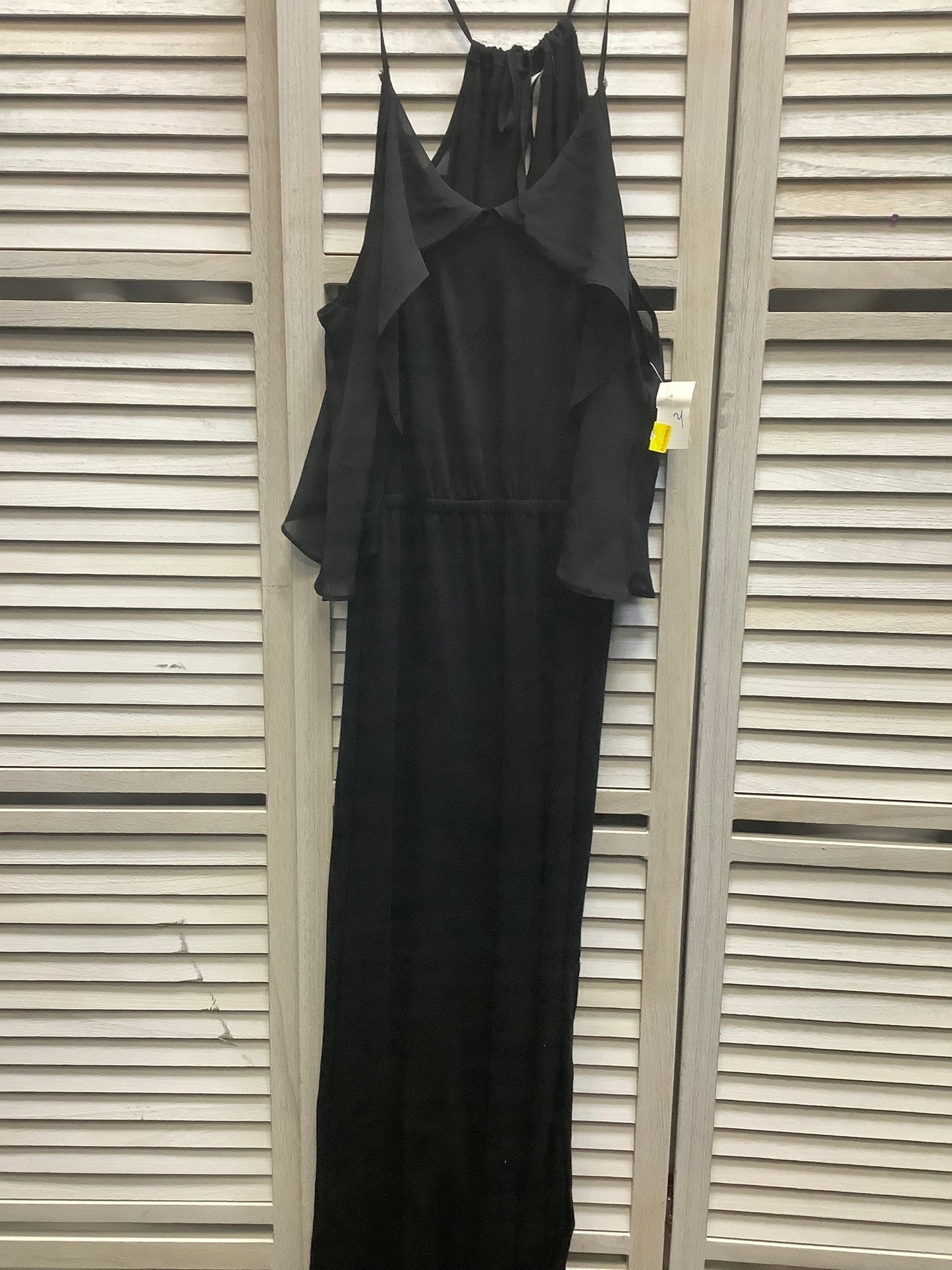 Black Dress Casual Maxi Clothes Mentor, Size M