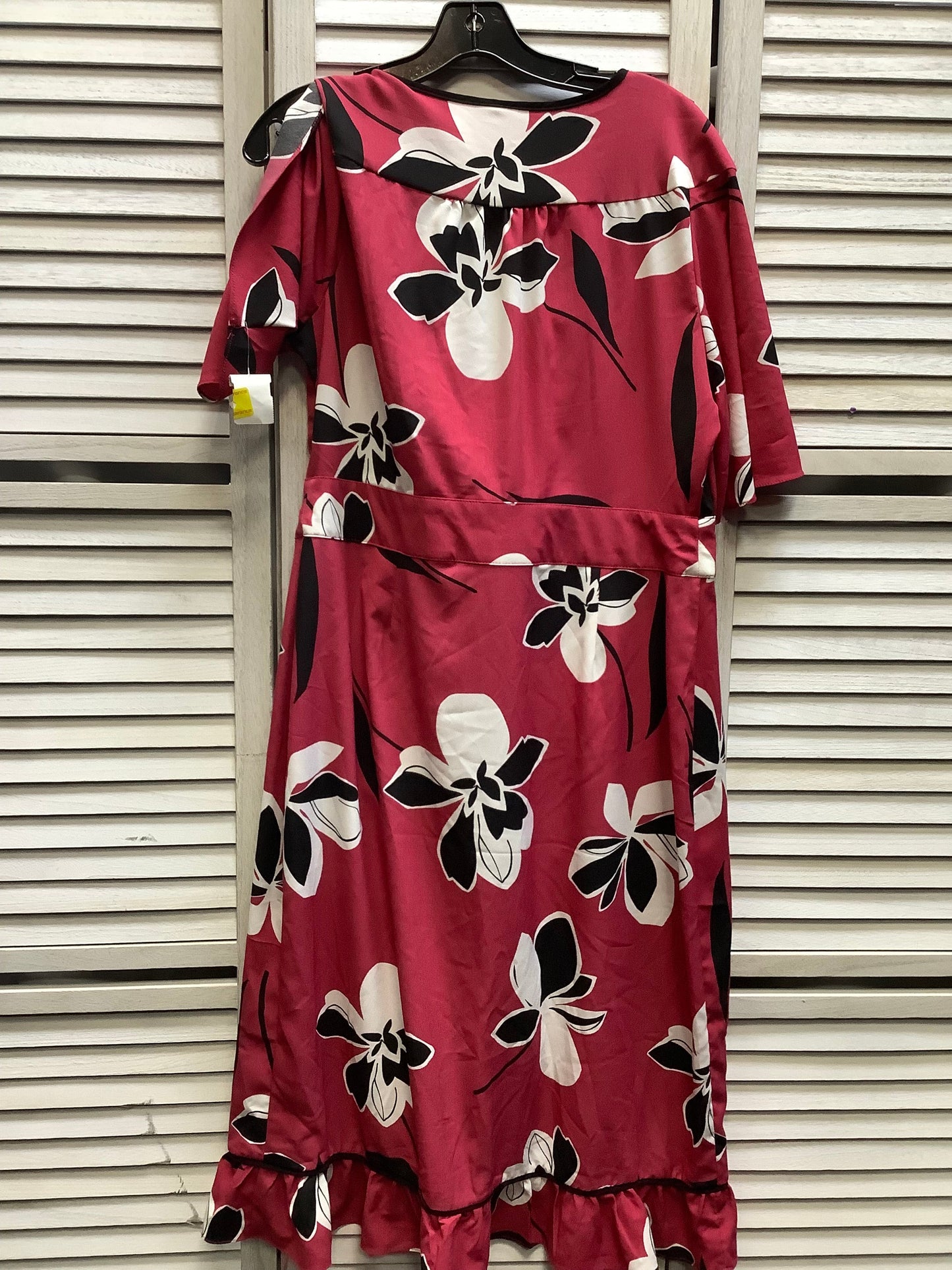 Floral Dress Casual Midi Who What Wear, Size L