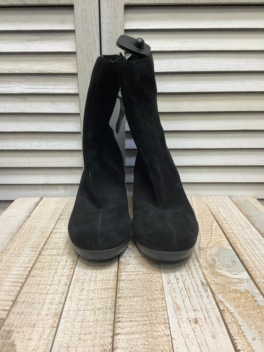 Boots Ankle Heels By Clothes Mentor In Black, Size: 8