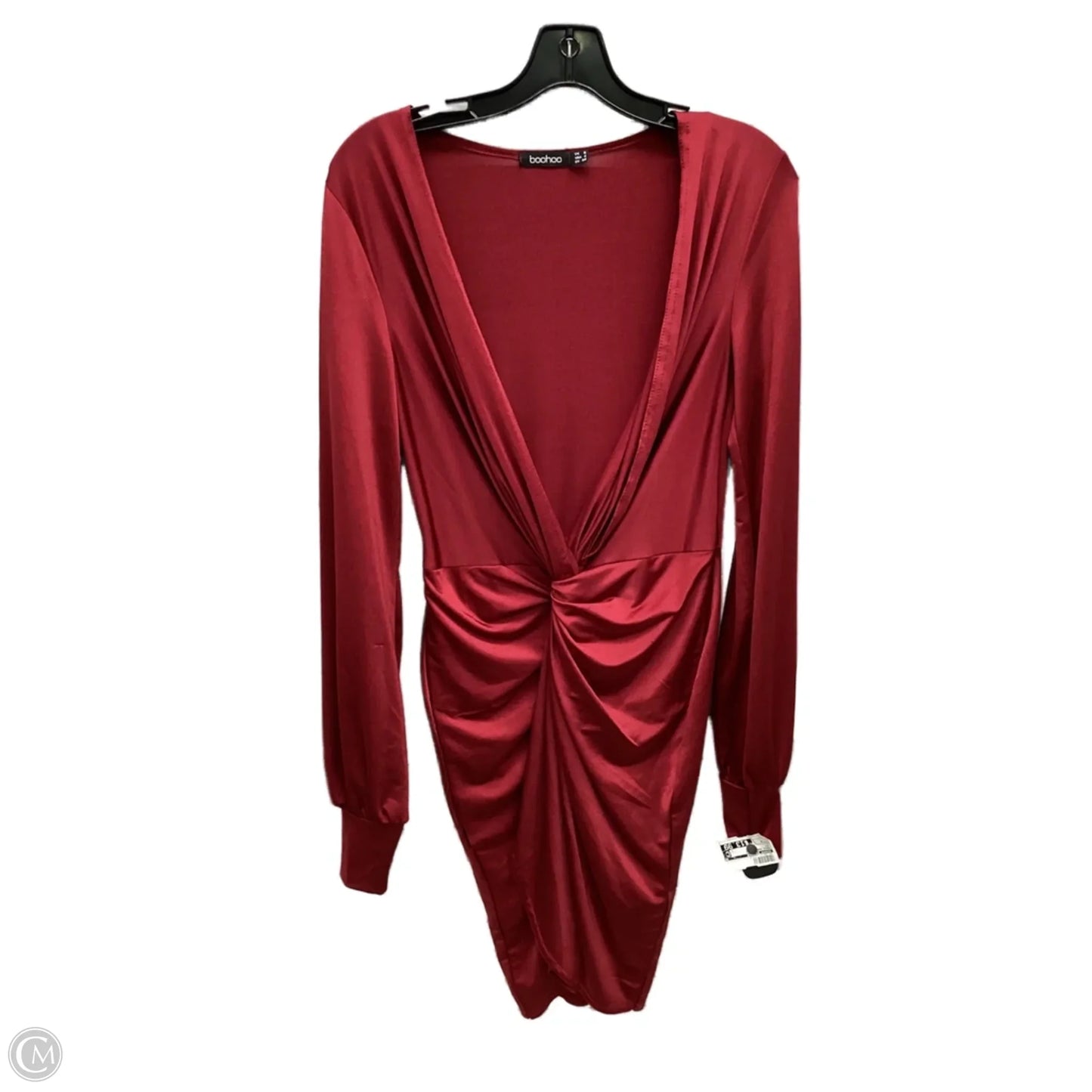 Dress Party Midi By Boohoo Boutique In Red, Size: 4