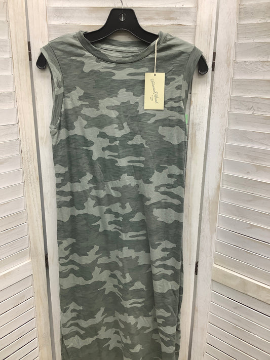 Camouflage Print Dress Casual Midi Universal Thread, Size Xs