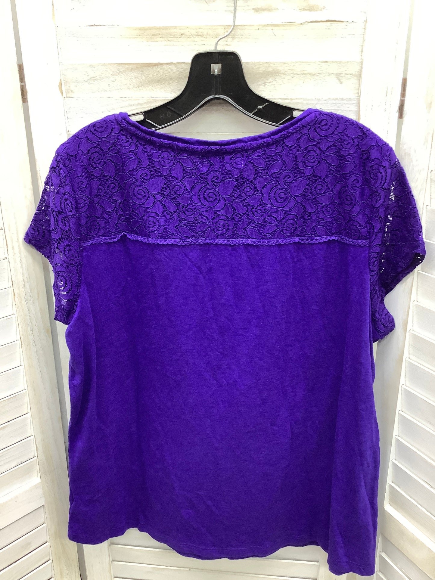 Top Short Sleeve Basic By Liz Claiborne  Size: L