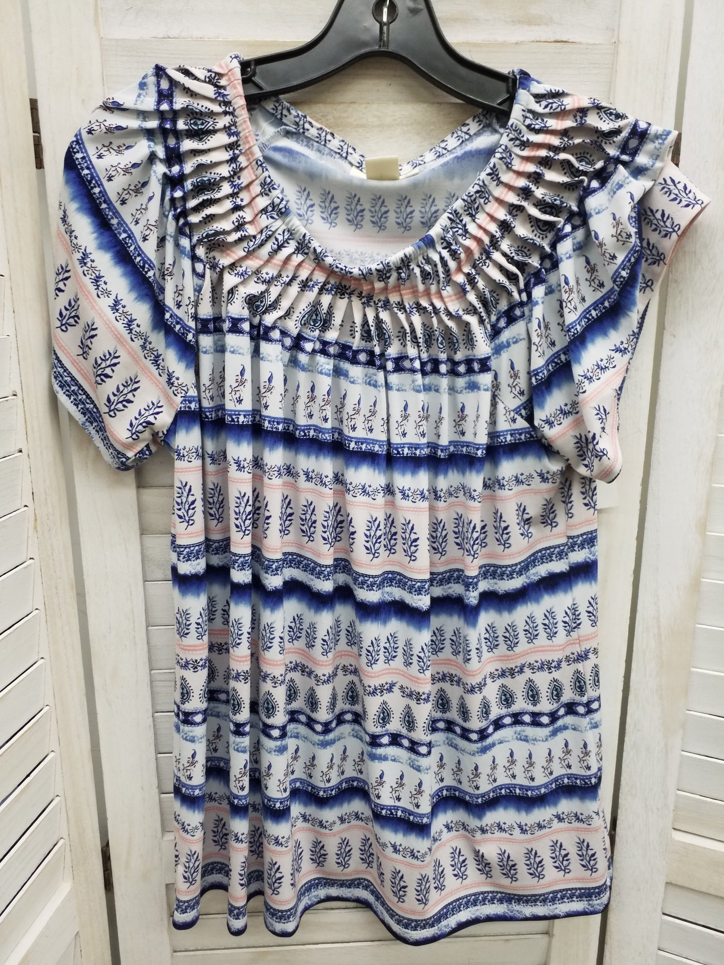 Multi-colored Top Short Sleeve Basic Style And Company, Size L