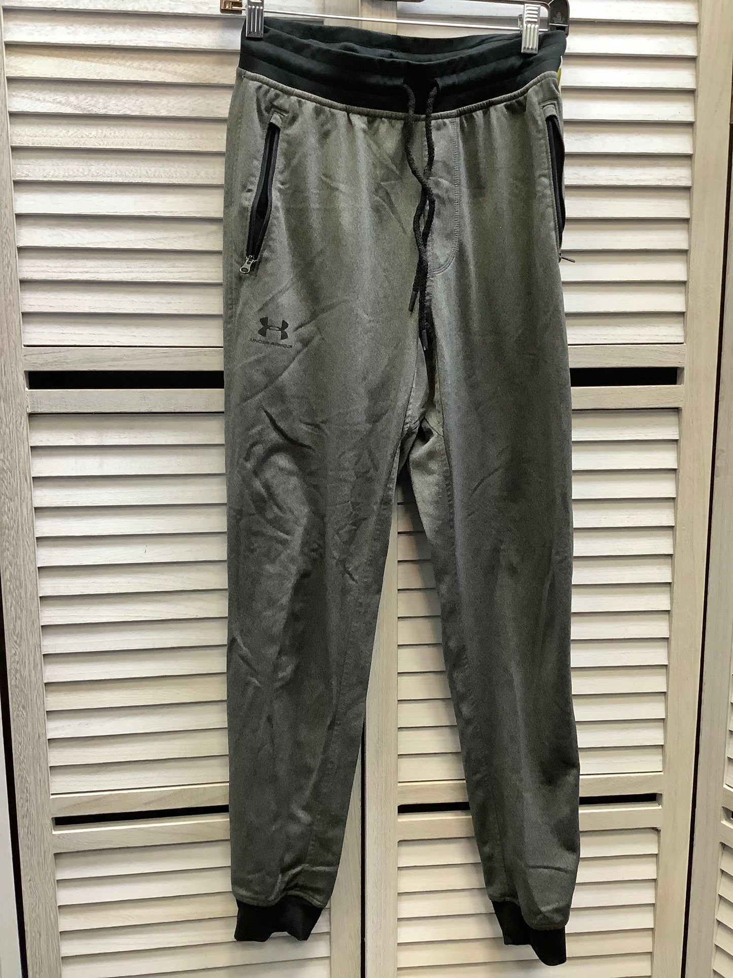 Athletic Pants By Under Armour In Grey, Size: S