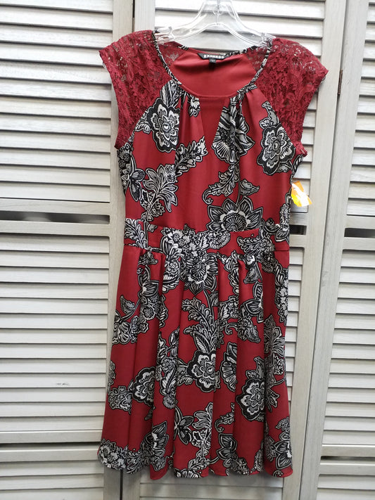 Red Dress Casual Short Express, Size 4