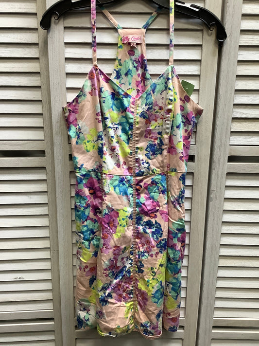 Floral Print Dress Casual Short Clothes Mentor, Size S