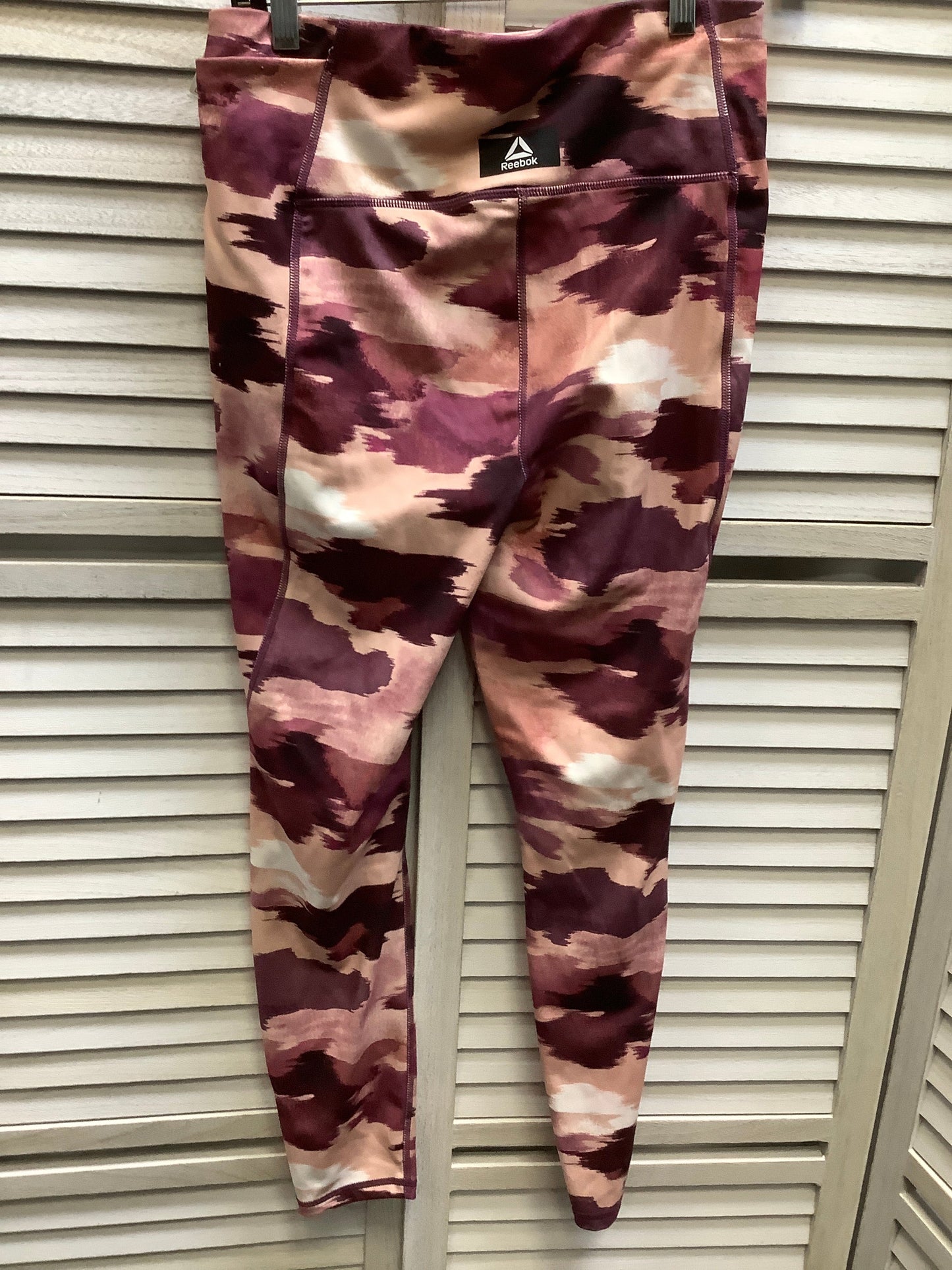 Multi-colored Pants Leggings Reebok, Size M