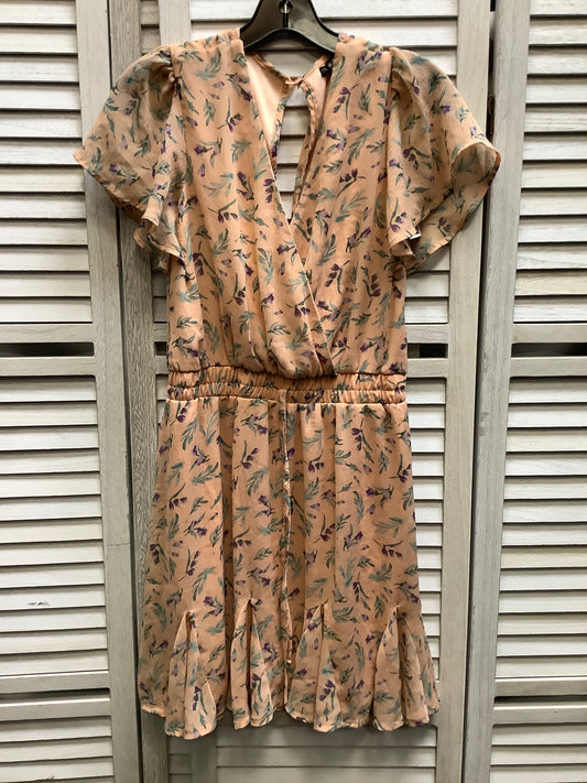 Floral Print Dress Casual Short Clothes Mentor, Size M