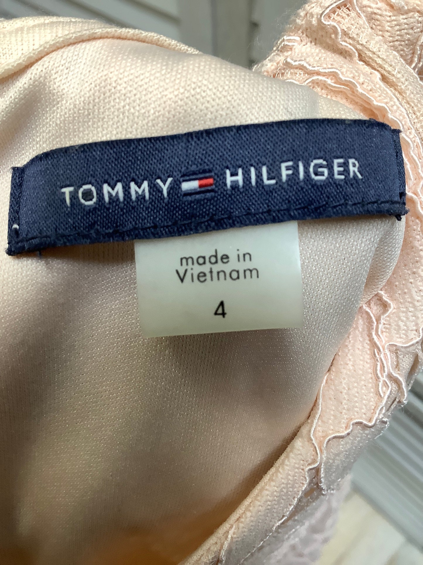 Pink Dress Casual Midi Tommy Hilfiger, Size 4