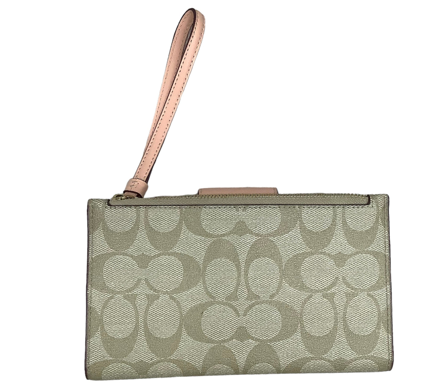 Tan Wristlet Designer by Coach, Size Medium