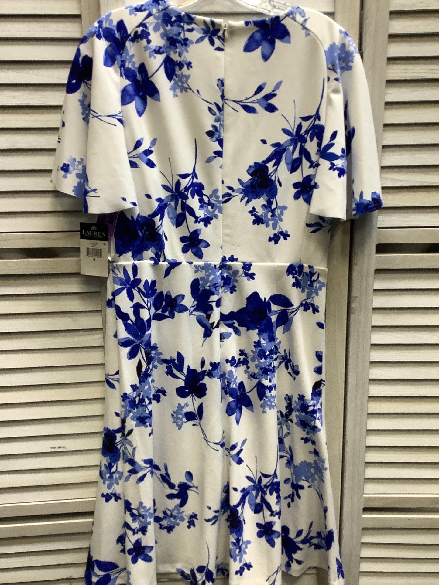 Floral Print Dress Casual Midi Lauren By Ralph Lauren, Size 6