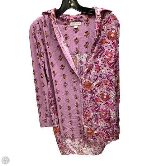 Top Long Sleeve By Knox Rose In Floral Print, Size: Xs