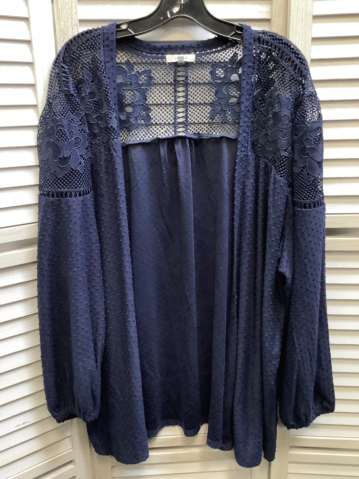 Navy Cardigan Maurices, Size 4x
