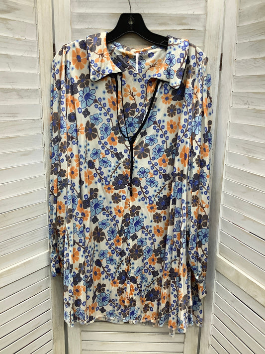 Floral Print Dress Casual Short Free People, Size M