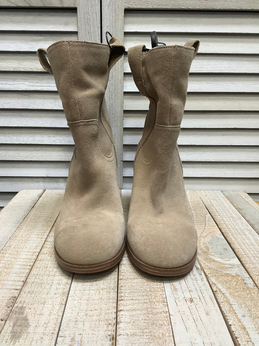 Boots Ankle Heels By Sole Society In Tan, Size: 8.5