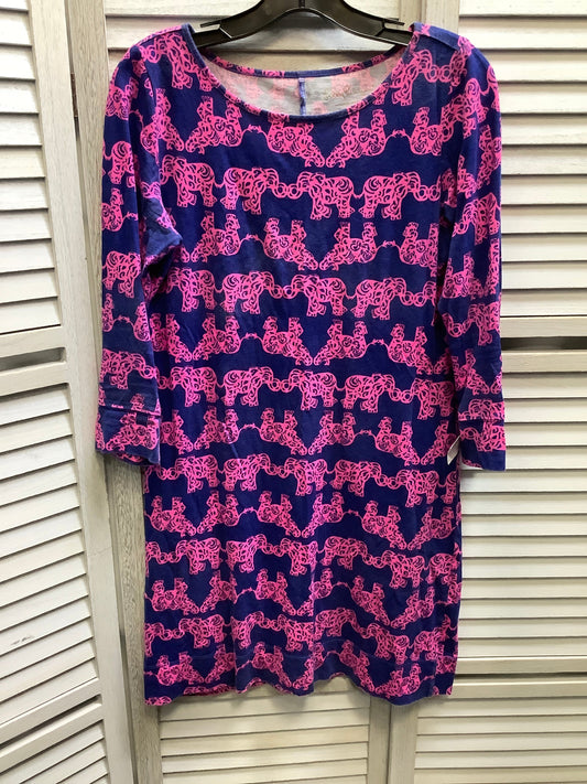 Blue & Pink Dress Casual Short Lilly Pulitzer, Size S