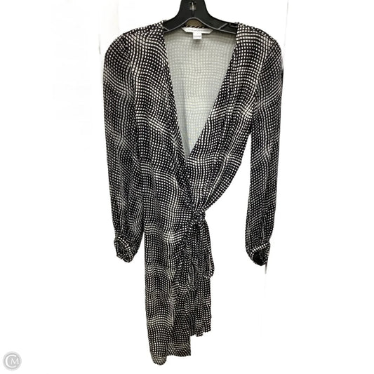 Dress Casual Short By Diane Von Furstenberg In Black & White, Size: 8