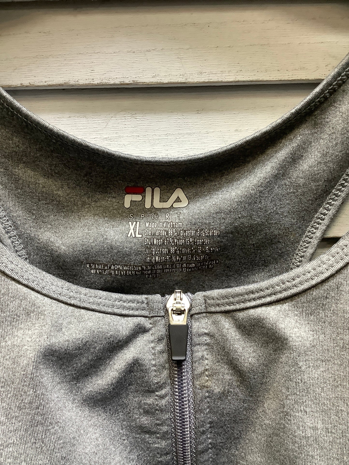 Athletic Bra By Fila In Grey, Size: Xl