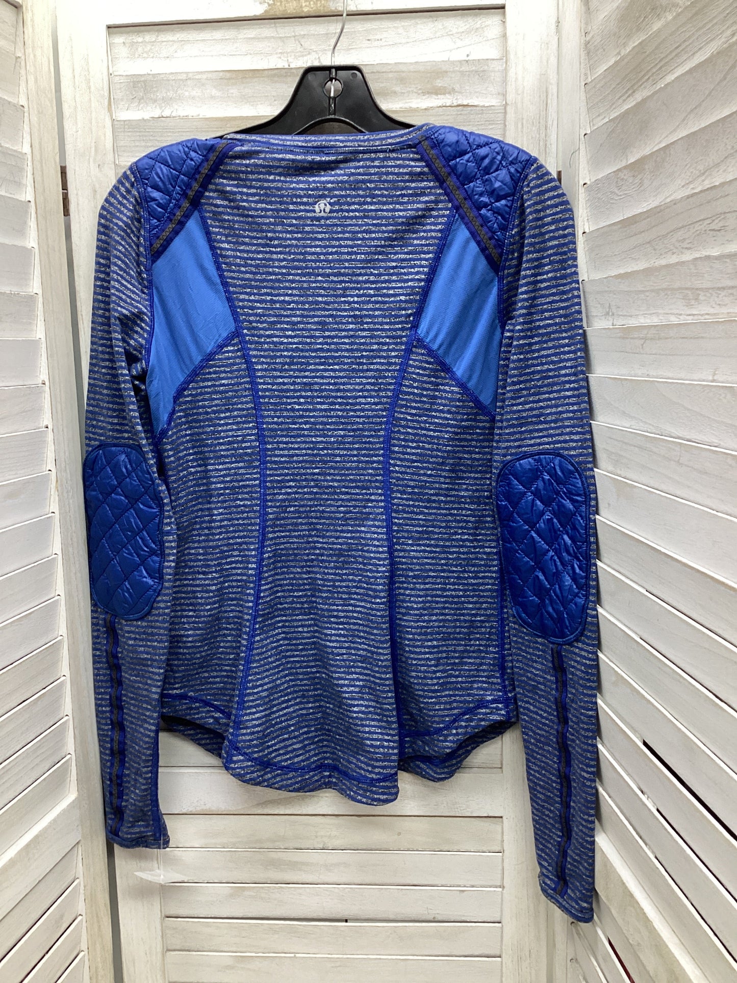 Athletic Top Long Sleeve Crewneck By Lululemon In Blue, Size: 6