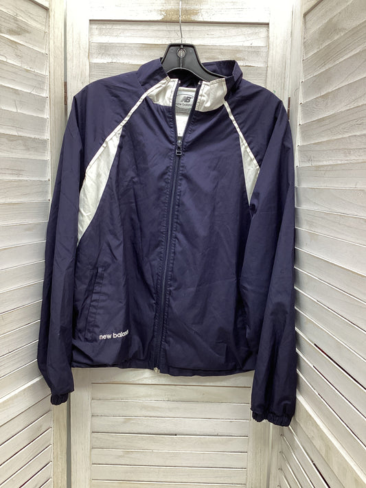 Jacket Windbreaker By Clothes Mentor In Navy, Size: L