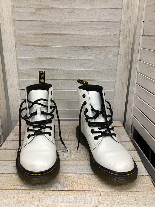 Boots Combat By Dr Martens In White, Size: 8