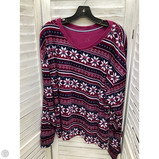 Top Long Sleeve By Nautica In Multi-colored, Size: Xl