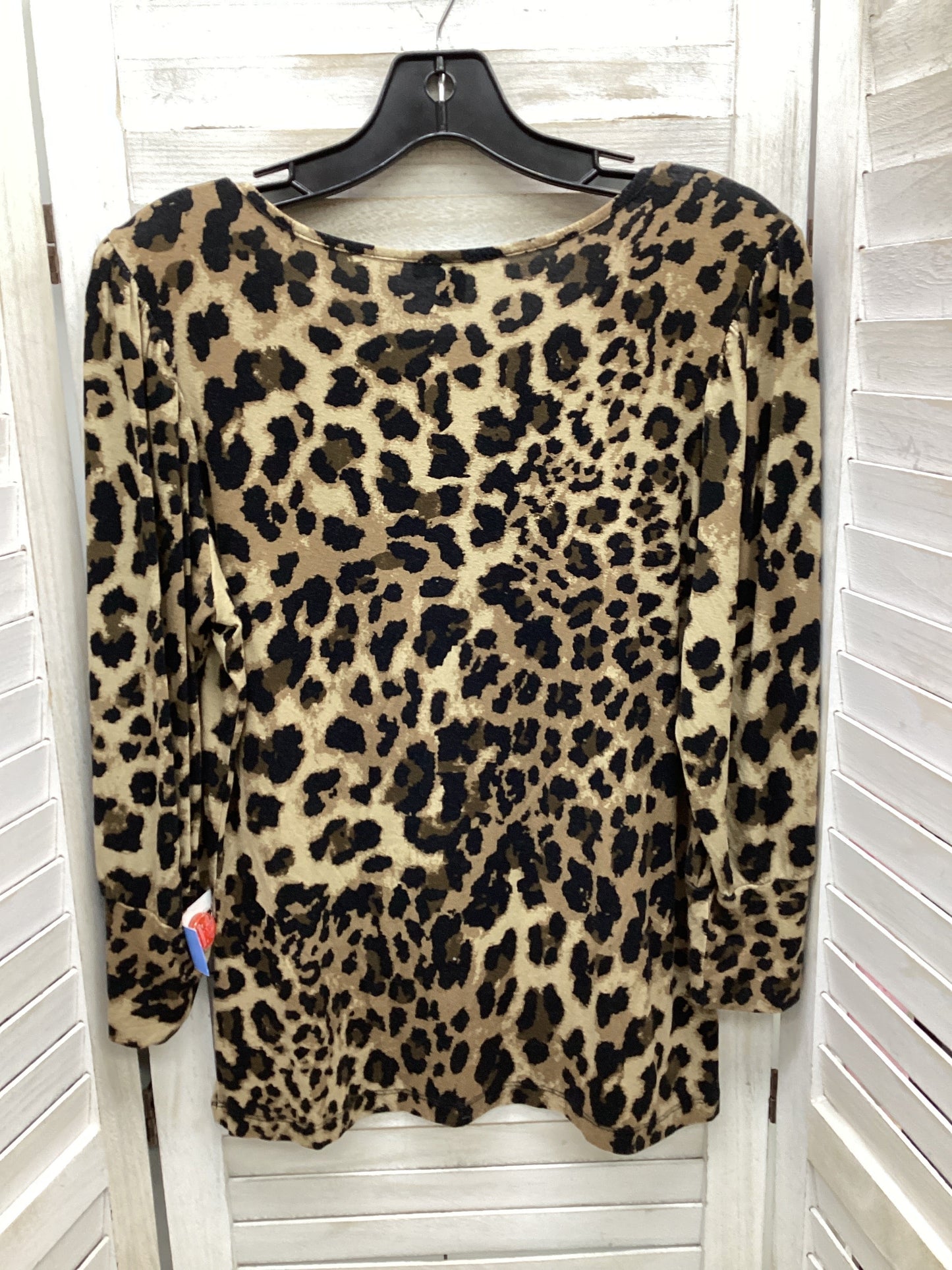 Animal Print Top 3/4 Sleeve Sunny Leigh, Size M