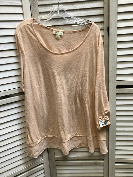 Light Pink Top Long Sleeve Style And Company, Size 2x