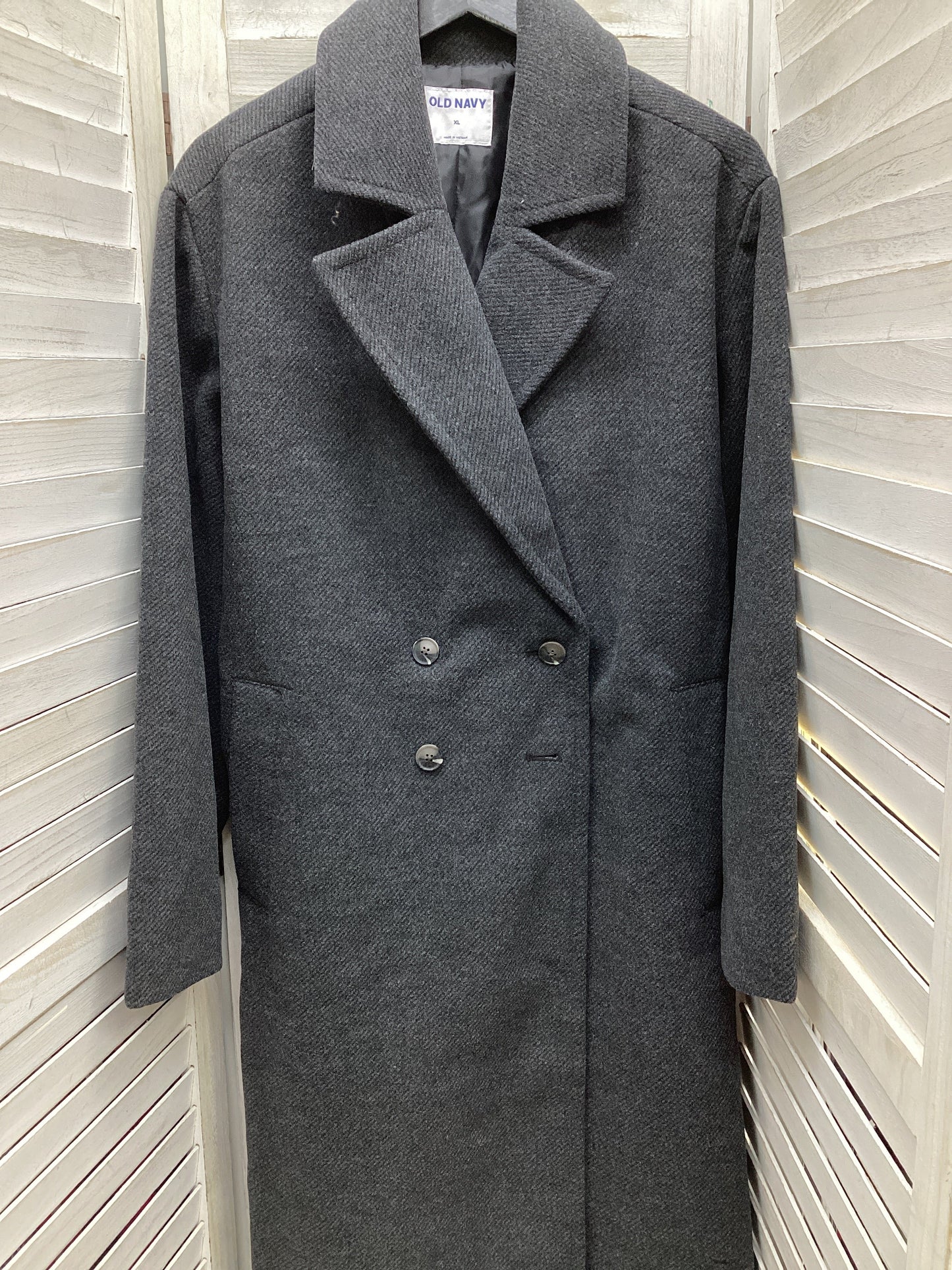 Coat Peacoat By Old Navy In Grey, Size: Xl