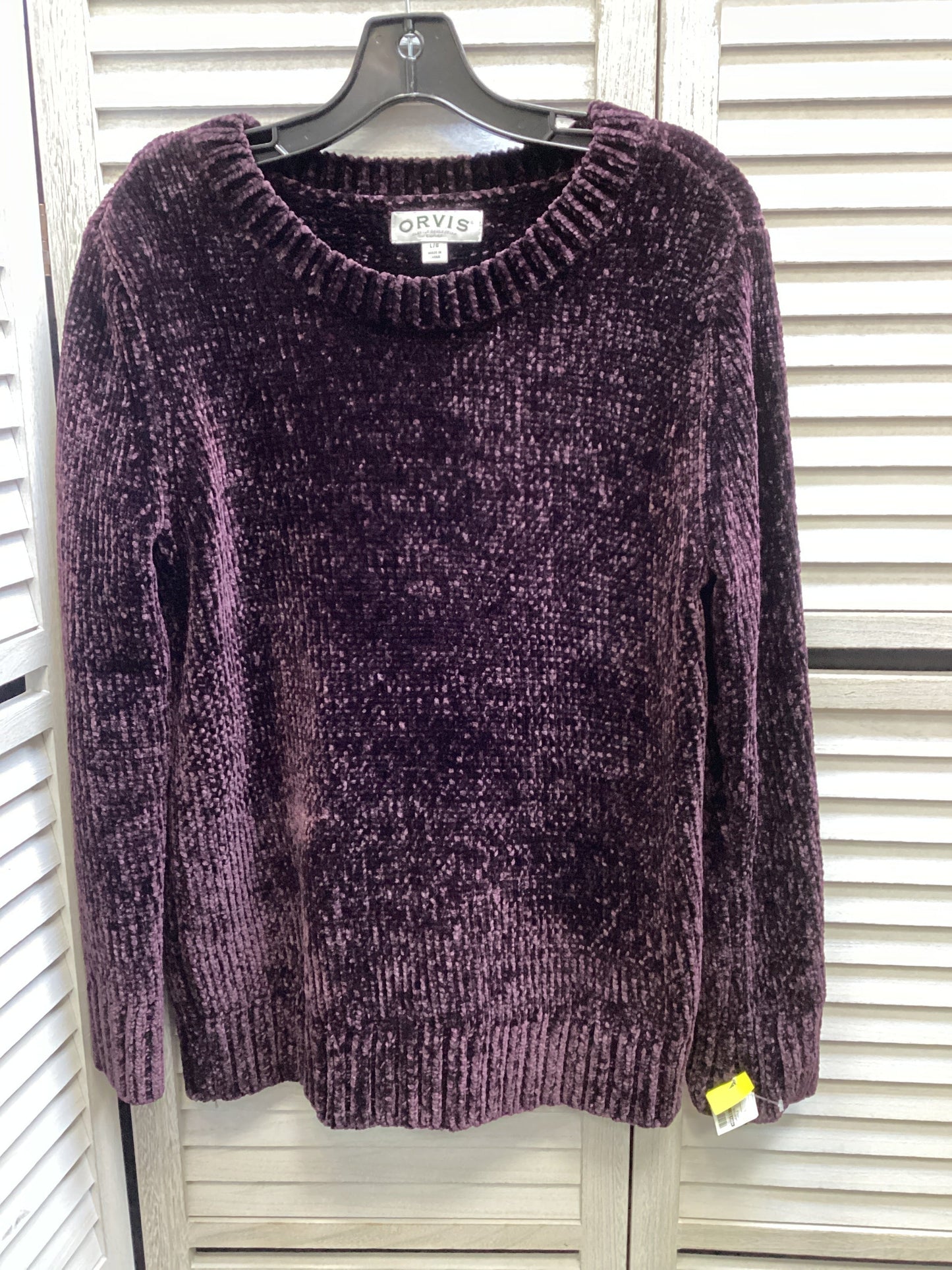 Sweater By Orvis In Purple, Size: L