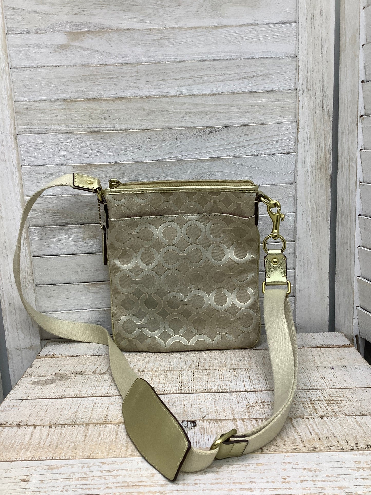 Crossbody Designer By Coach, Size: Medium