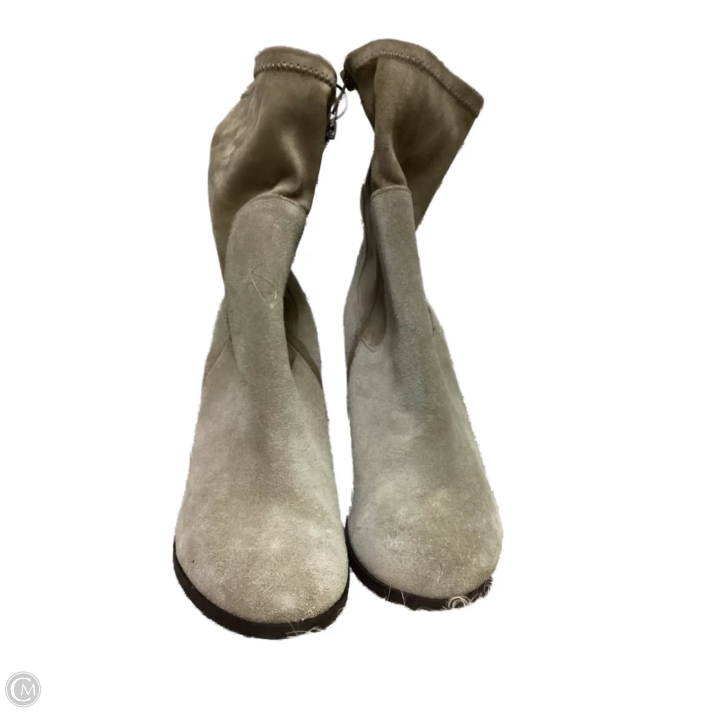 Boots Ankle Heels By Chinese Laundry In Tan, Size: 10