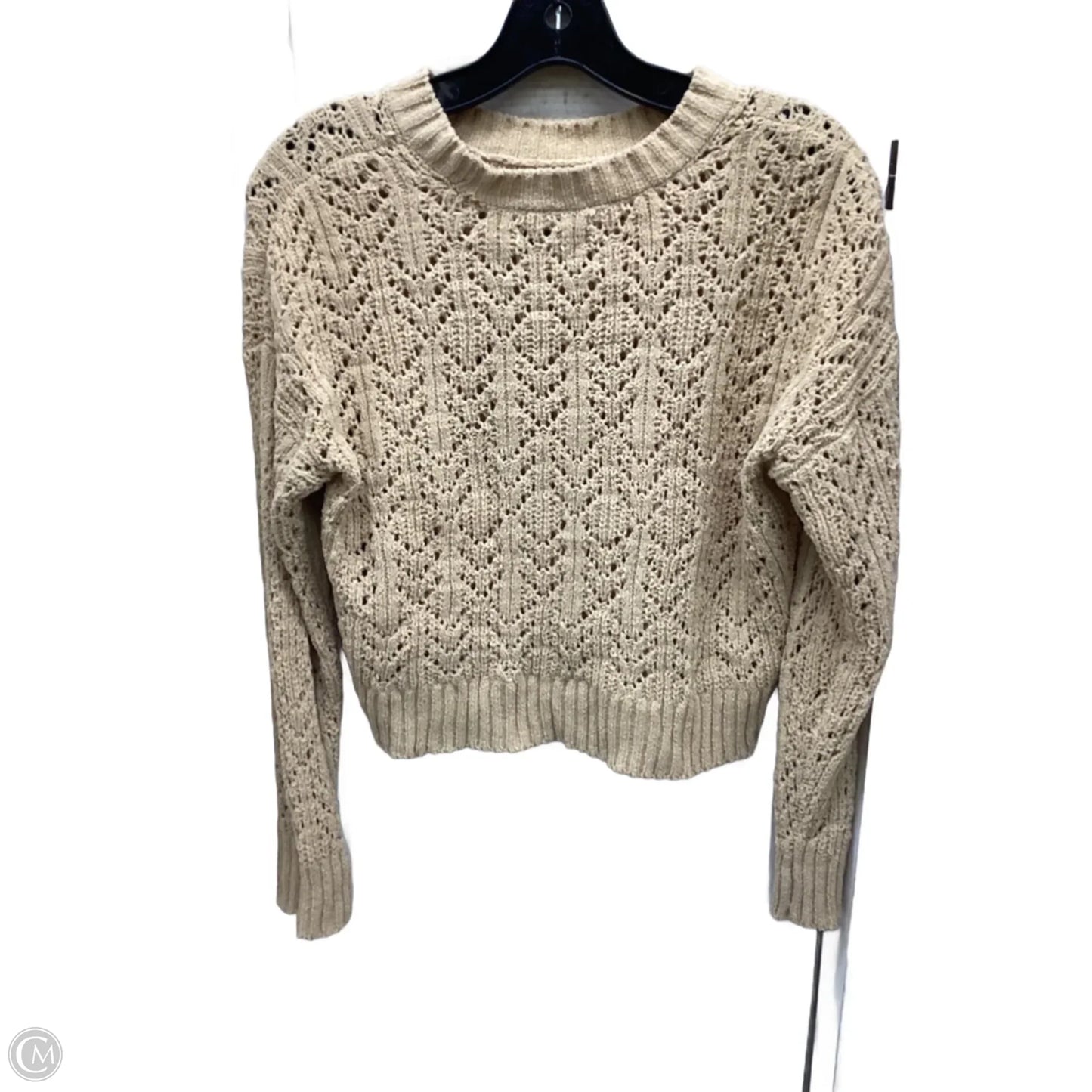 Sweater By American Eagle In Tan, Size: Xs