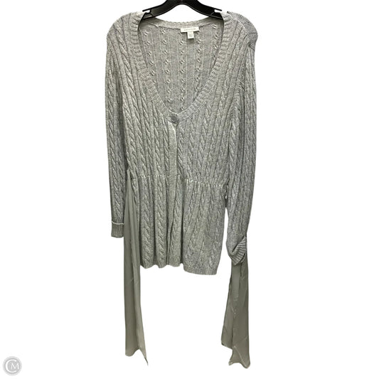 Cardigan By Boston Proper In Grey, Size: L