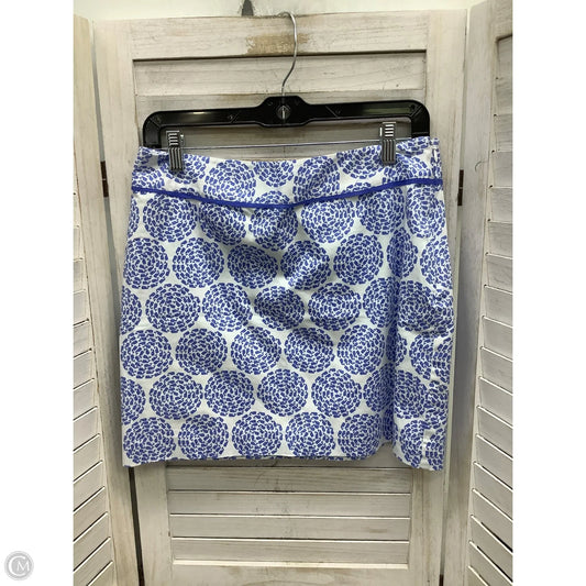 Skirt Midi By Vineyard Vines In Blue & White, Size: 8